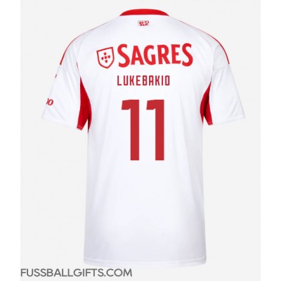 Benfica Dodi Lukebakio #11 Fußballbekleidung Auswärtstrikot 2025-26 Kurzarm Benfica Dodi Lukebakio #11 Fußballbekleidung Auswärtstrikot 2025-26 Kurzarm